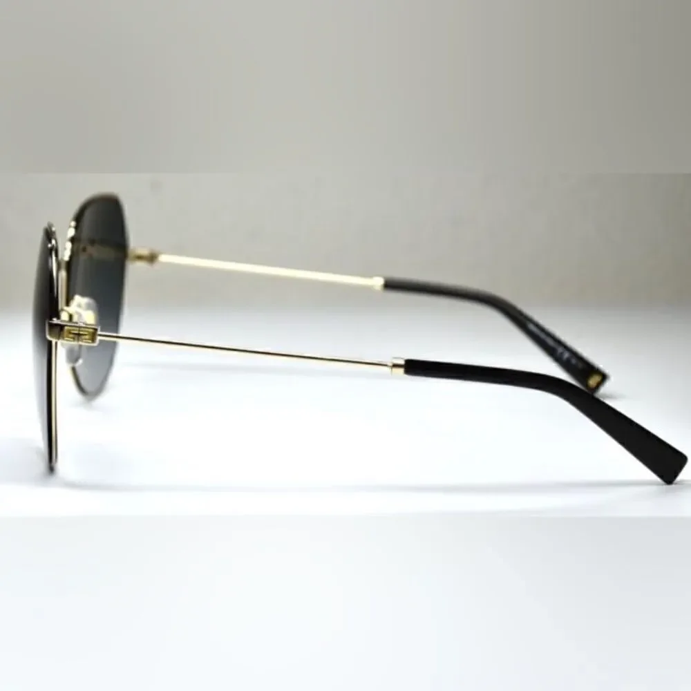 Givenchy NWT gv7158/s 60/19 Butterfly Gold Frame Grey Lens Sunglasses - Picture 8 of 10